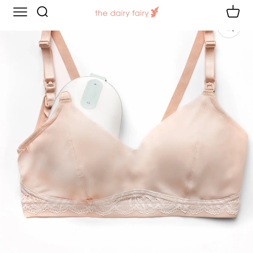 The Dairy Fairy Luxe Pumping bra compatible with Willow Medium